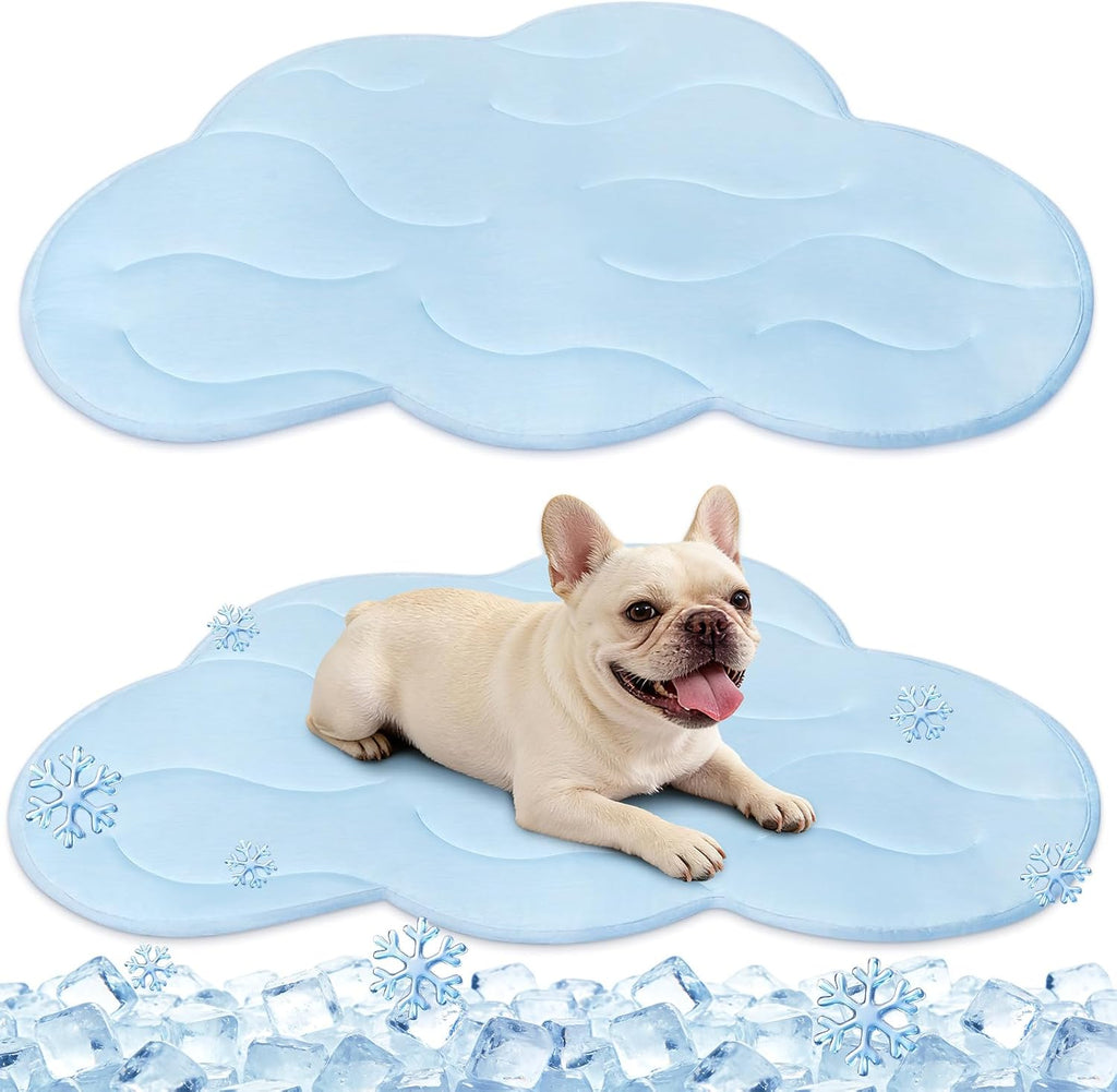 Koiran viilennysmatto, 36” x 23 Clouds, käännettävä viilennysalusta koirille ja kissoille kestävästä materiaalista, pitkäikäinen sisä- ja ulkokäyttöön, ihanteellinen keskikokoisille koirille